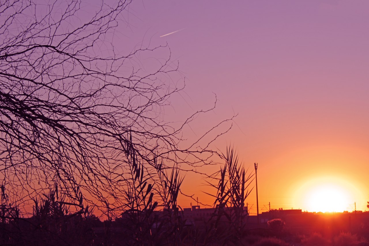 Sunset over Marrakech, Morocco